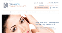 Desktop Screenshot of dermadoc.co.uk