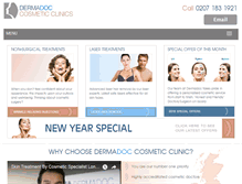 Tablet Screenshot of dermadoc.co.uk